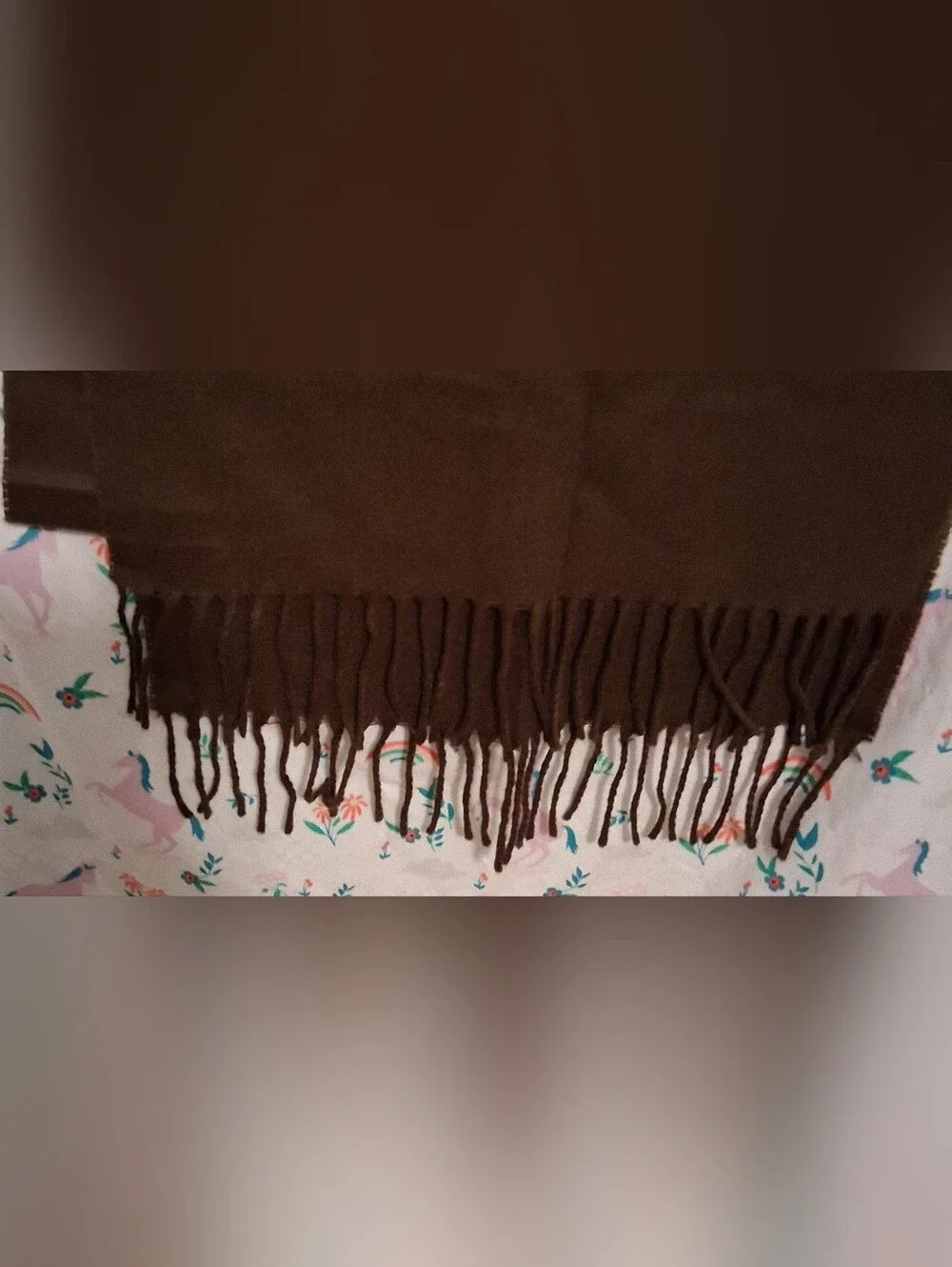 EUC Vintage Christian Dior XL Brown Business Casual Everyday Unisex Scarf Wrap